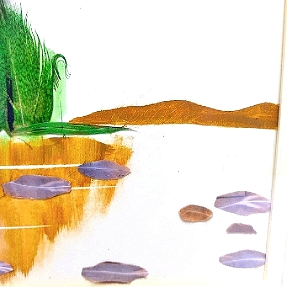 Vtg FEATHER 3D Flying Duck Framed Art - Picture 5 of 14